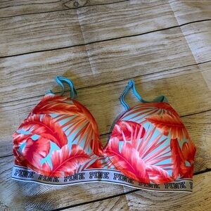 NWOT pink/blue bra